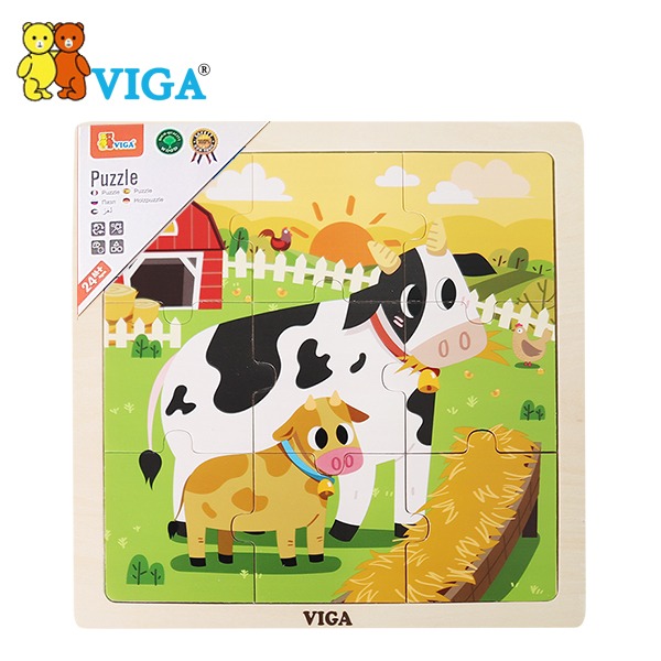 [VIGA] 9피스퍼즐-젖소