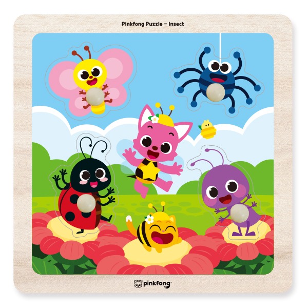 핑크퐁 베베 꼭지퍼즐 - 곤충